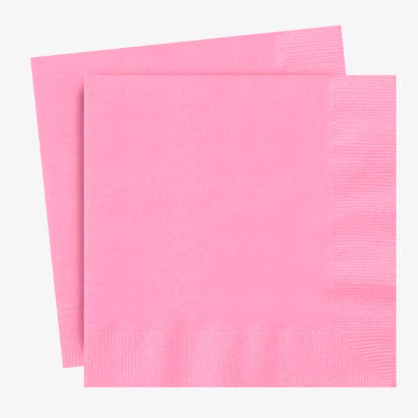 Servilletas de papel rosas para fiestas infatiles niña