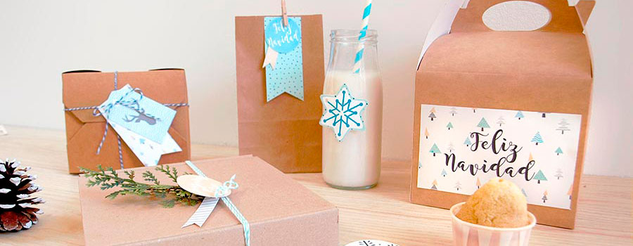 Cajas de Cartón para Navidad para Regalo o Envío - Felices Fiestas