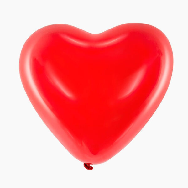 Globos rojos de corazón en latex